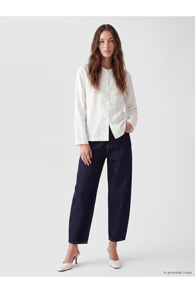 LC Waikiki Lcw Modest Indigo Balloon Fit Women's Jean Pants