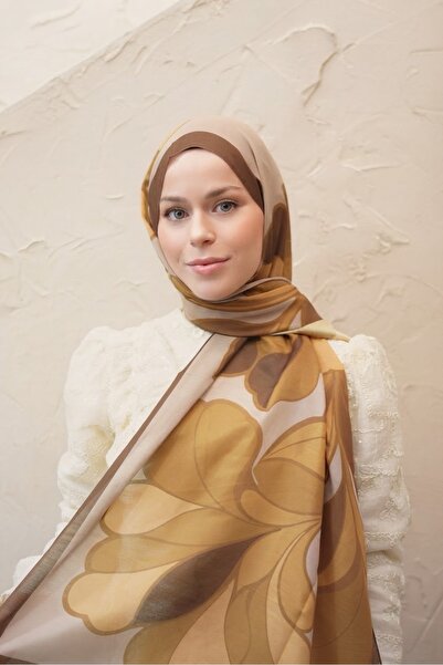 YILDIZ SCARFS Magnolia Pattern Voile Soft Shawl