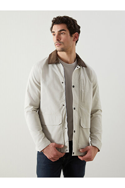 LC Waikiki Trendlucky Comfortable Fit Shirt Collar Men's Jacket with Difference