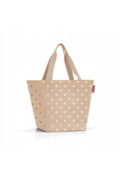 Reisenthel Geantă Shopper M cu buline metalice, culoare cafea