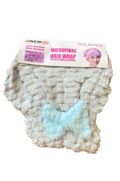New Life Ribbed Microfiber Shower Cap