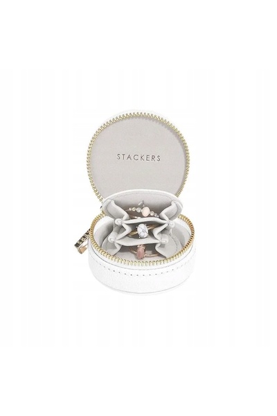 STACKERS Cutie de bijuterii de călătorie (Albă) Oyster Mini