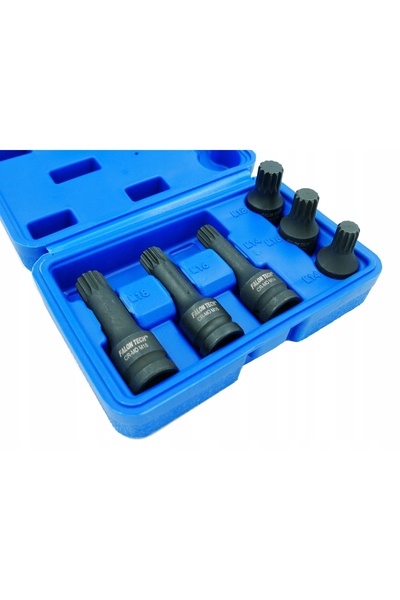 Falon Tech Chei spline de impact 1/2 M14 M16 M18, scurte pentru butuc, 45 mm,...
