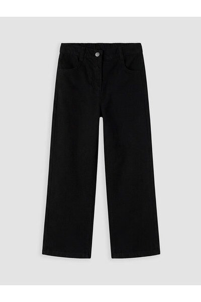 LC Waikiki Two Mt Shop Quality Black Elastic Waist Girls' Jean Pants