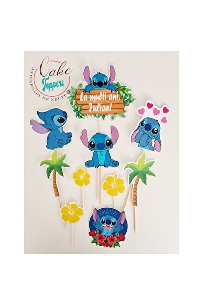 Aniversari de Neuitat Set de accesorii pentru tort Stitch Nr. 2, Multicolor