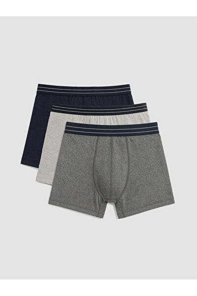 LC Waikiki Mixed Cotton Flexible Men's Boxer Briefs 3-Pack