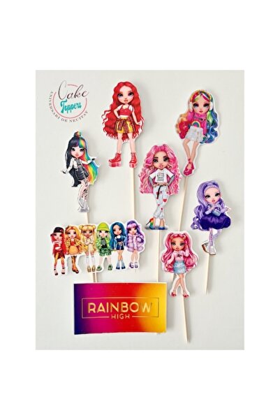 Aniversari de Neuitat Set de topper Rainbow High de împărțit