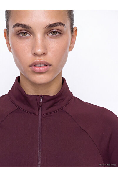 LC Waikiki Two Mt Shop Quality Koor Sport Plum Raschel Plain Narrow & Slim Wo...