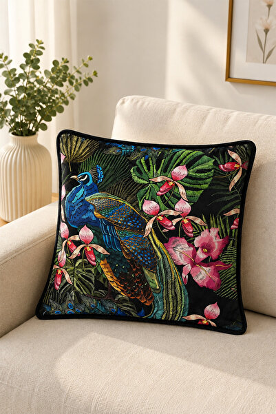 DEKOMOD 1 Pcs Digital Printed Decorative Double-Sided Color Pattern Throw Pil...