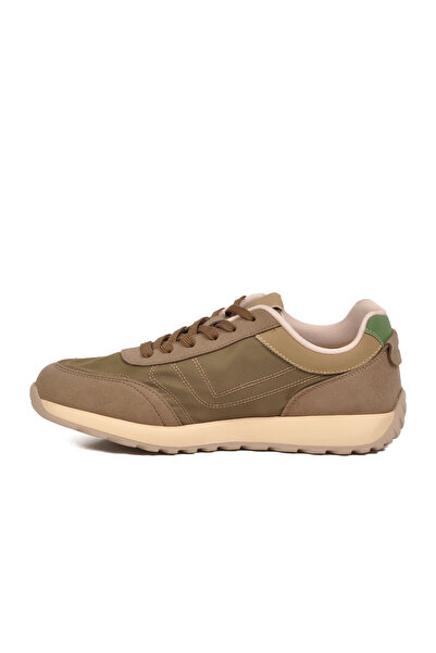 Voyager Khaki Memory Sole Men's Lace-Up Sneaker Lightweight Comfortable Casua...