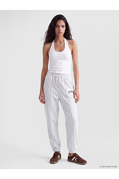 LC Waikiki Xside Gray Pasadena Printed Women's Jogger Sweatpants