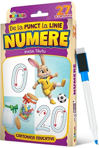 Dorinta De la punct la linie: Numere. 27 de cartonase educative - Inesa Tautu