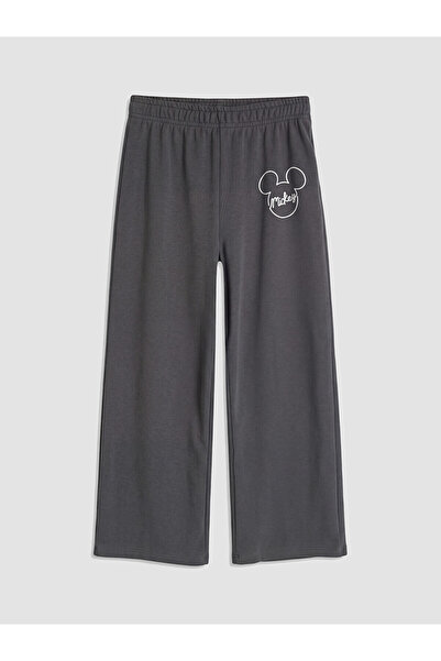 LC Waikiki Gray Printed Girls' Sweatpants
