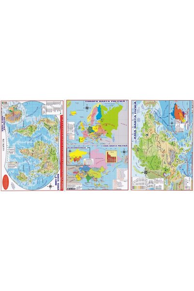 CARTA ATLAS GROUP Harta lumii. Pliata