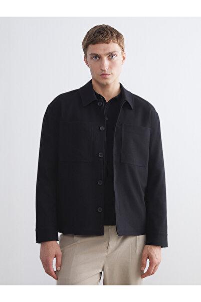 LC Waikiki Lcw Vision Black Regular Fit Men's Long Sleeve Shirt Jacket