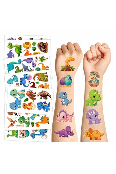Flippy Set Tatuaje Temporare pentru Copii, Flippy, Modele Dinozauri Cartoon, ...