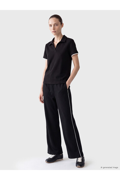 LC Waikiki Nevavm Farkıyla Lcw Comfort Black Interlock Plain Standard & Regul...