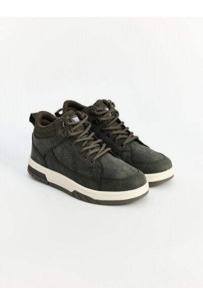 LC Waikiki Lcw Steps Khaki Suede Look Ankle Sneakers for Boys