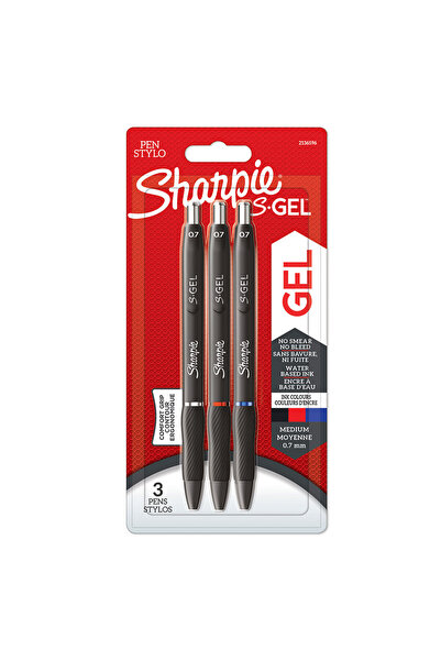Sharpie S-Gel Jel Mürekkepli Kalem Seti 0.7mm 3 Renk