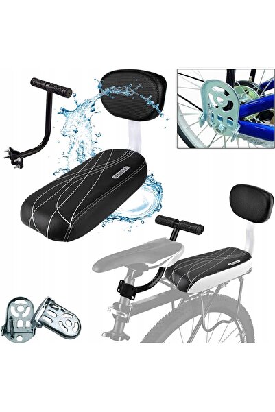 bedee Șa de bicicletă cu pernă, cu cotiere și suport pentru picioare, din PU,...
