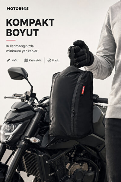 Motobros Motorcycle Backpack Ridepack 40L – Foldable Premium Helmet Carrying ...