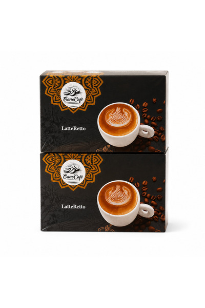 GanoExcel Ganocafe Latteretto Ganoderma Lucidum Extract Latte Coffee Set of 2...