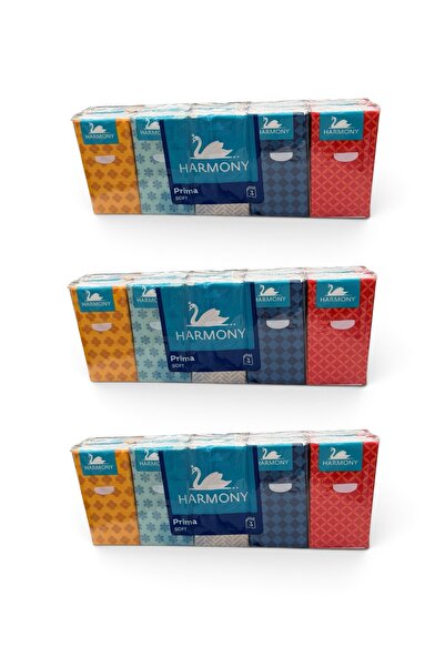 Harmony Set of 3 xHarmony paper handkerchiefs 10x 10 packs