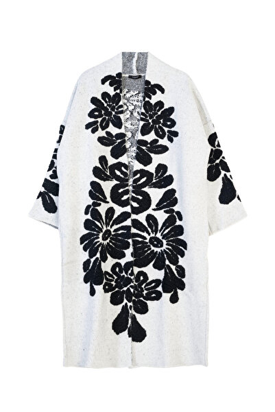 Nisan Floral Pattern Long Cardigan