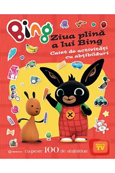 Bookzone Bing: Ziua plina a lui Bing. Caiet de activitati cu abtibilduri