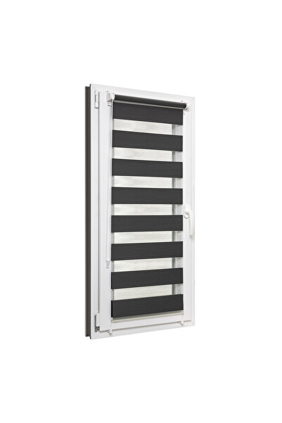 Lumino Rulou Jaluzea Zi și Noapte Universal 40x150 cm, Culoare Gri închis, In...