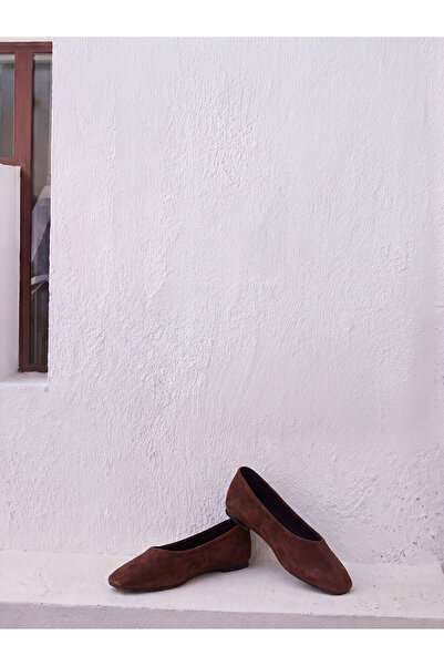 LC Waikiki Alita City Lcw Steps Burgundy Women's Flat Shoes with a Difference