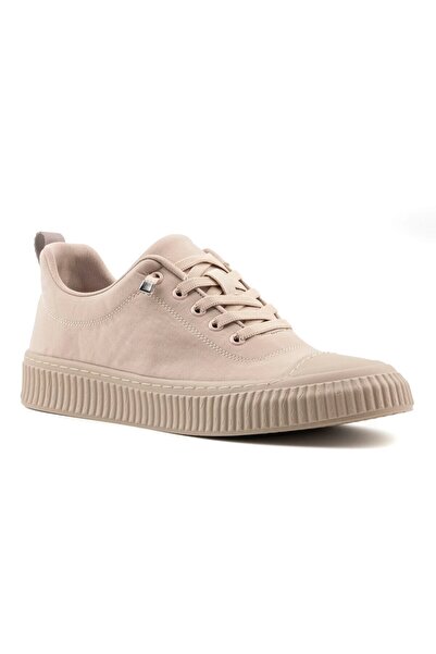 GAMELU Beige Linen Lace-Up Comfortable Flexible Sole Men's Casual Shoes Law