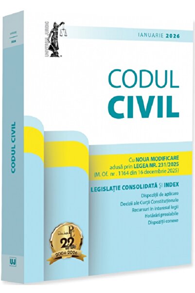 Universul Juridic Codul civil Ianuarie 2026 - Dan Lupascu