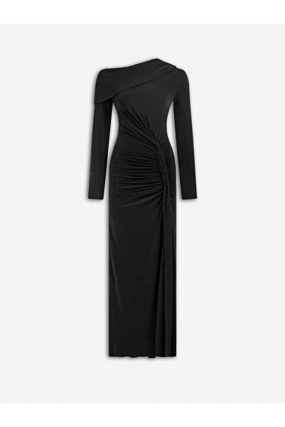 Nocturne Drapeli Maxi Elbise