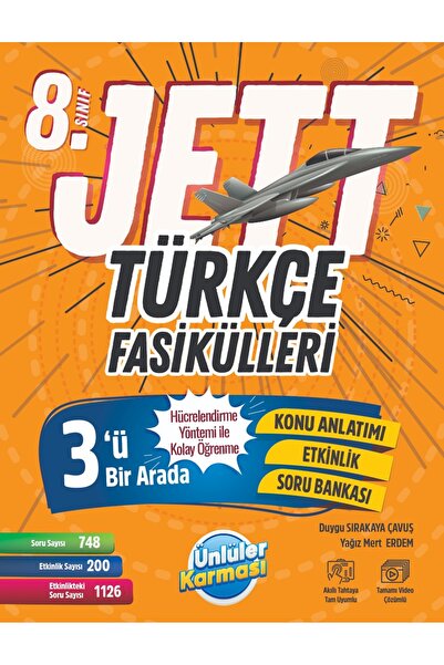 Ünlüler Karması 8.SINIF TÜRKÇE JETT FASİKÜLLERİ