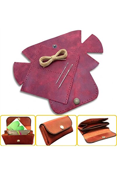 ipekbazaar DIY Perga Leather Card Holder Craft Kit, Do-It-Yourself Handmade H...