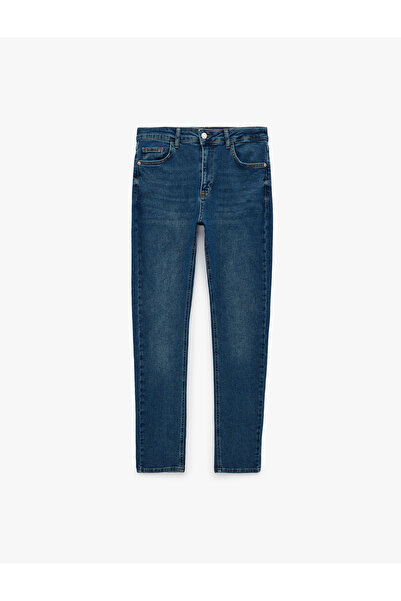 Koton Pamuklu Normal Bel Cepli Skinny Fit Jean Pantolon - Michael Jean