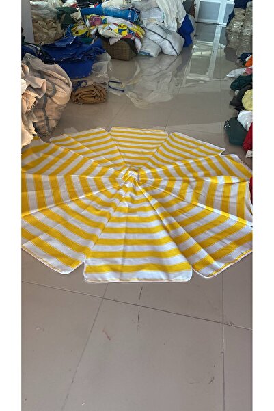 Şemsiyecim Yedek Plaj Şemsiyesi Kumaşı 10 Telli 2 Metre Çap Pamuklu Gabardin