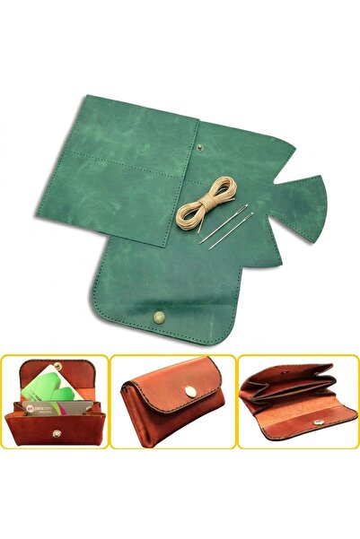 ipekbazaar DIY Perga Leather Card Holder Craft Kit, Do-It-Yourself Handmade H...
