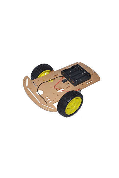 OEM Kit șasiu robot 2WD cu 2 motoare DC cu angrenaje, roți de 65 mm și suport...