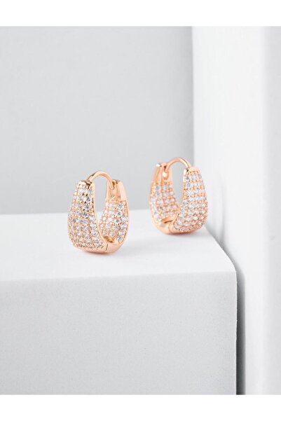 Jimmy Key Gold Color Drop Model Elegant Stone Earrings