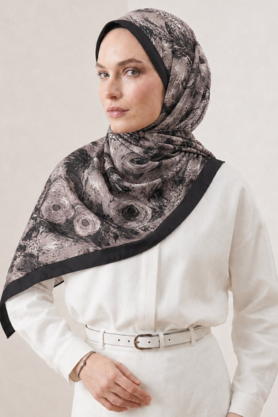 BONASERA EŞARP Women's Printed Hijab Shawl Suitable for Daily Use