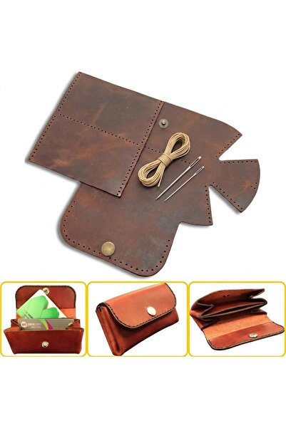 ipekbazaar DIY Perga Leather Card Holder Craft Kit, Do-It-Yourself Handmade H...