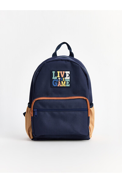 LC Waikiki Lcw Accessories Navy Blue Printed Boy's Backpack