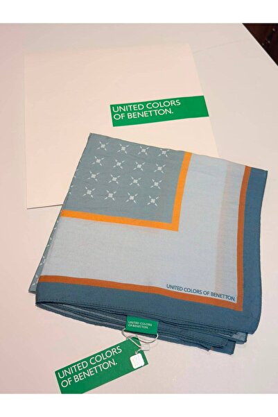 United Colors of Benetton Benetton Geometrik Desen Viskon Eşarp