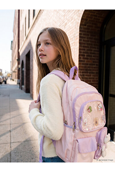 LC Waikiki Lcw Accessories Multi-Compartment Girls' School Bag