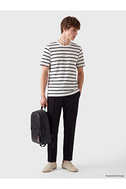 LC Waikiki Xside Black Regular Fit Soft Touch Men's Trousers with Nevavm Diff...