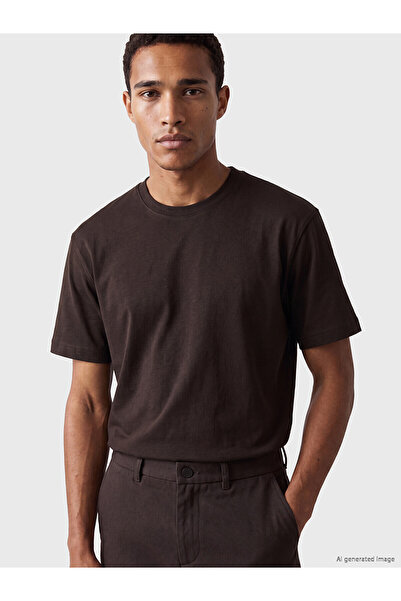 LC Waikiki Lcw Vision Brown Crew Neck Men's T-Shirt