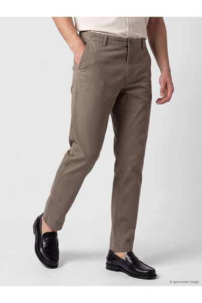 LC Waikiki Lcwaikiki Classic Brown Regular Fit Gabardine Men's Chino Pants