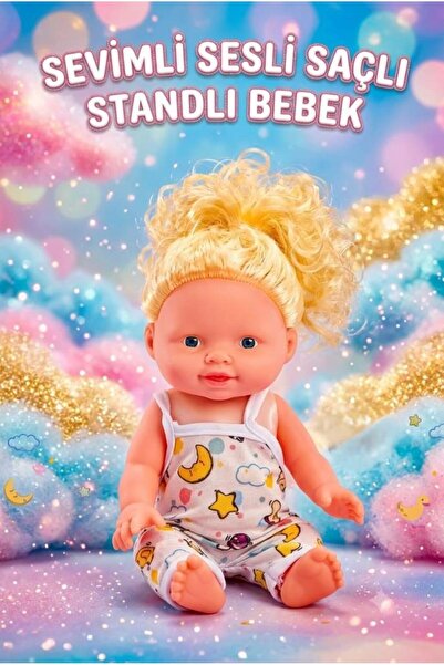Tıfıl Toys Sesli Oyuncak Bebek Taranabilir Saçlı Özel Standlı Roza Bebek ile ...